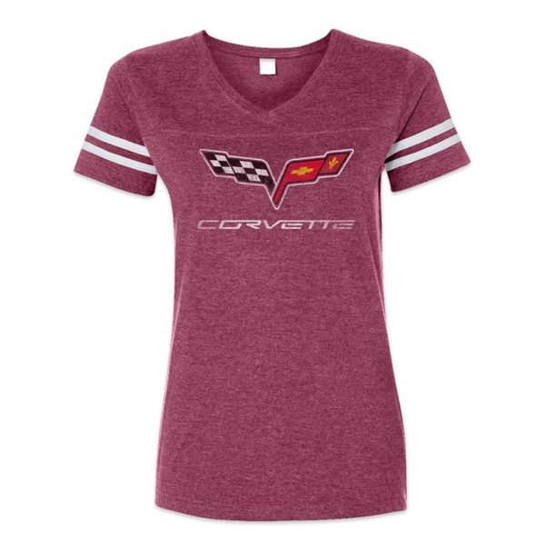 CORVETTE LOGO STRIPED TEE