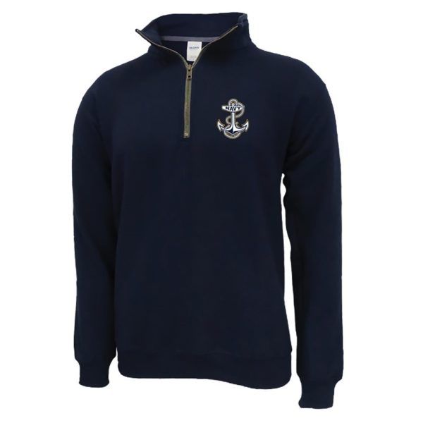 NAVY LOGO 1/4 ZIP